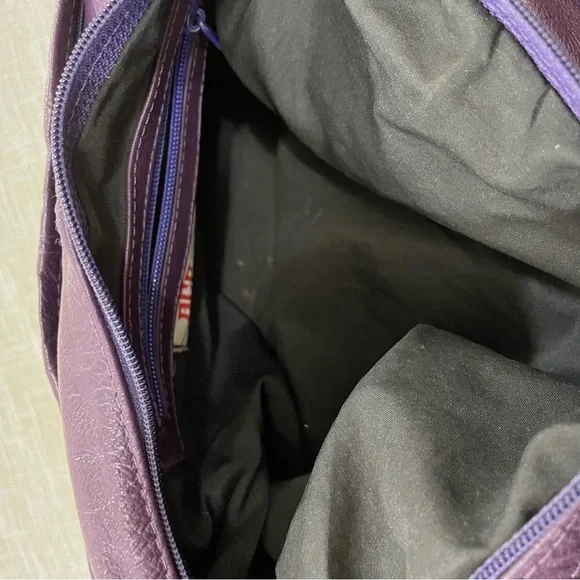 Ace Leather Goods Purple Leather Concealment Purse - Picture 8 of 9